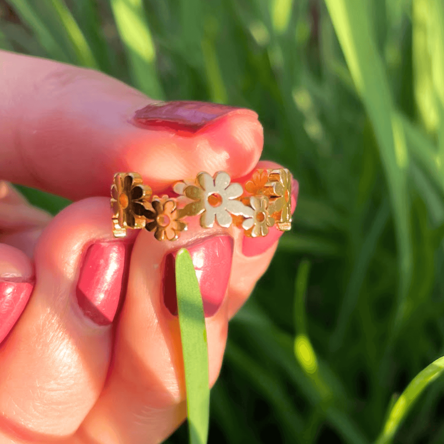 Daisy Flower Ring, Floral Ring, Daisy Ring Gold, Flower Ring, Daisy Flower Crown Ring, To My Daughter Daisy Flower Ring, Mother's Day Gift