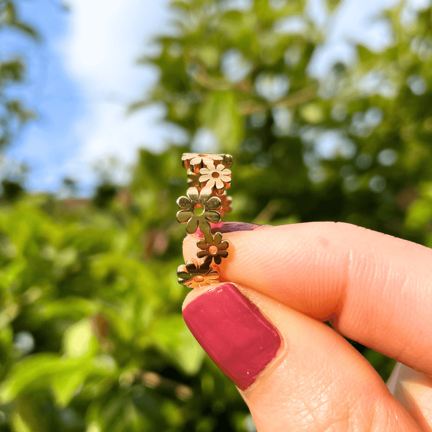 Daisy Flower Ring, Floral Ring, Daisy Ring Gold, Flower Ring, Daisy Flower Crown Ring, To My Daughter Daisy Flower Ring, Mother's Day Gift