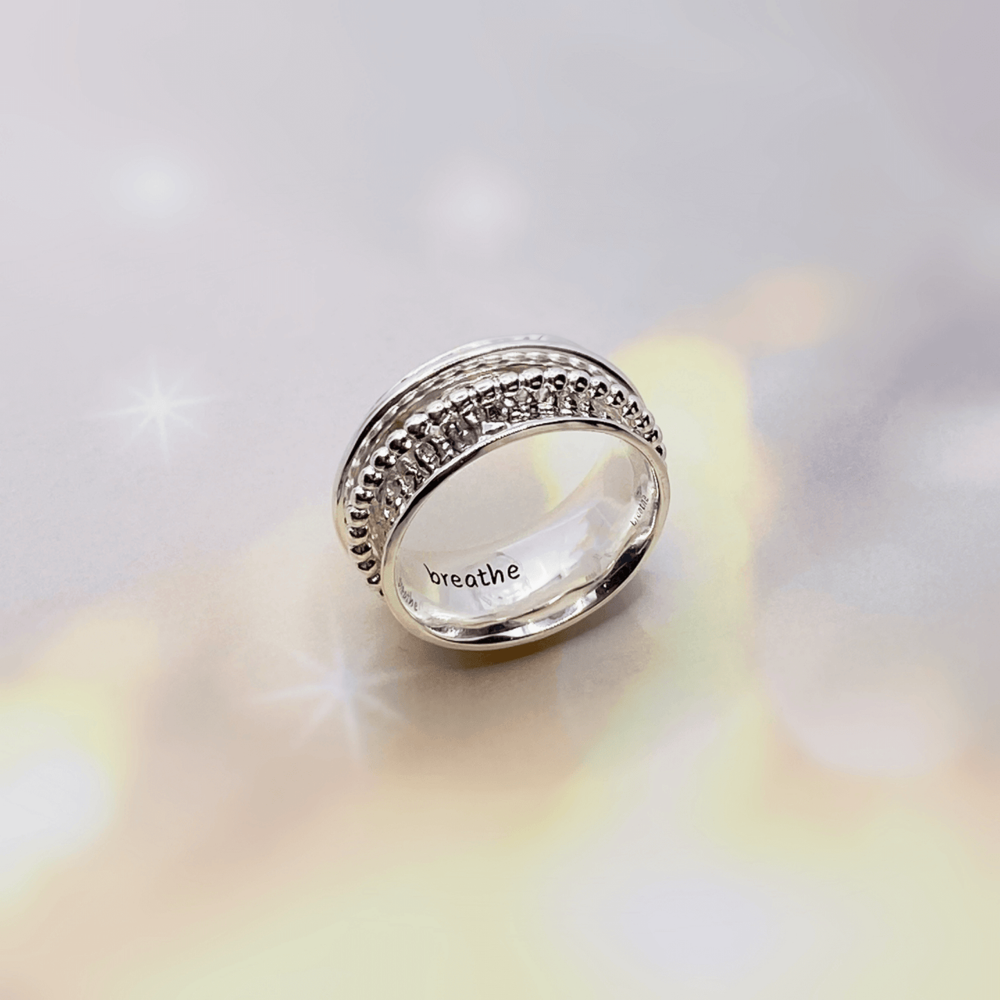 Breathe Spinner Ring in Silver