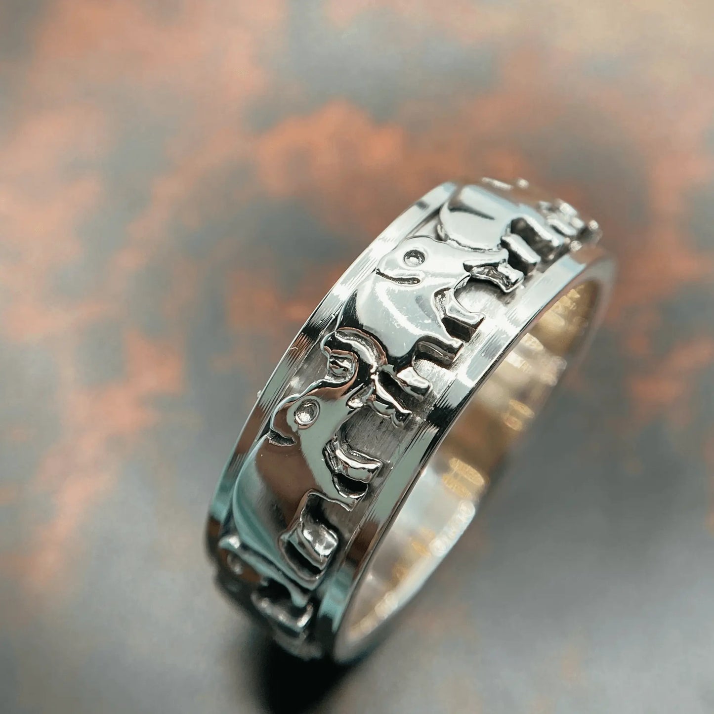 My Little Elephant Spinner Ring in Silver EffortlesslyUs