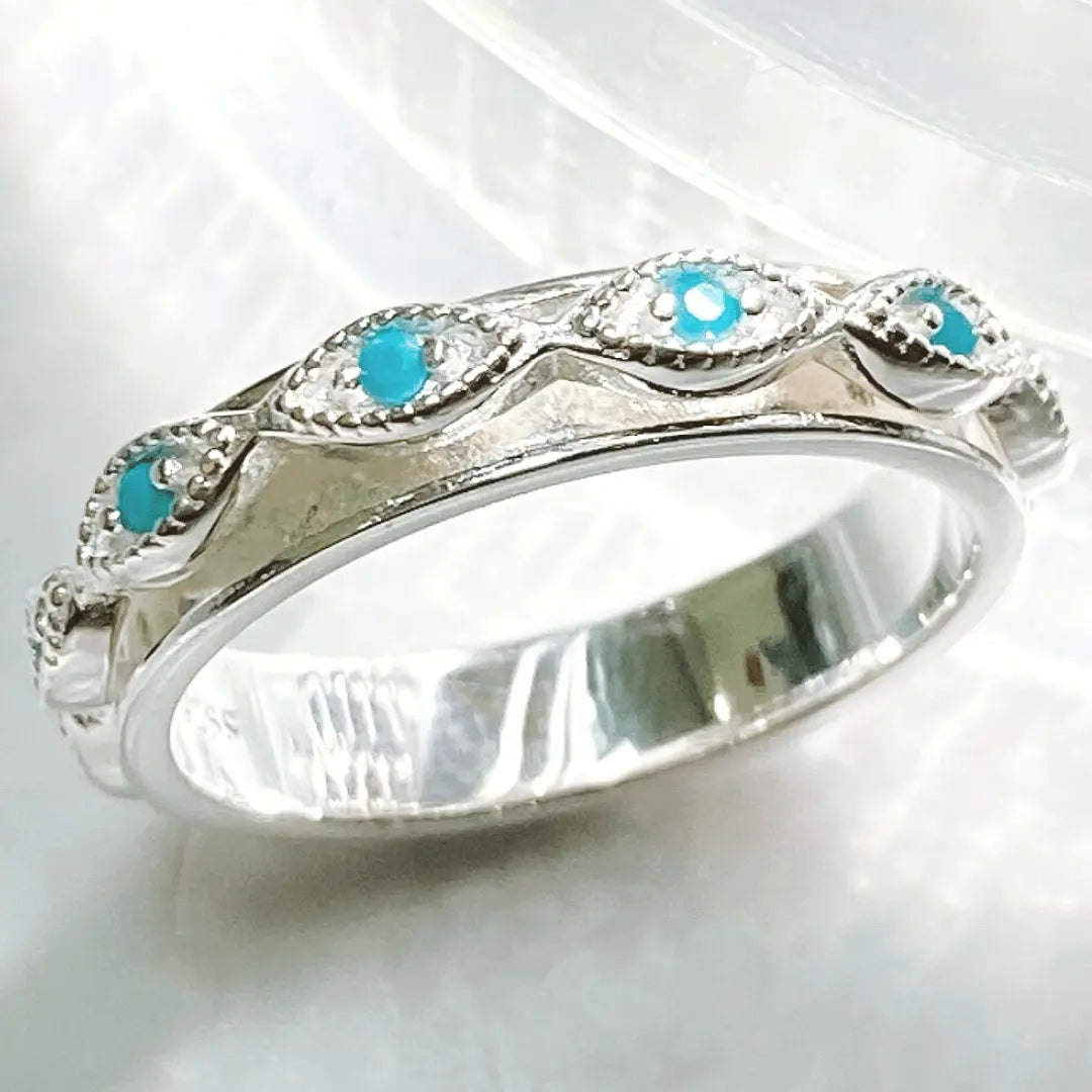 Evil Eye Spinner Ring