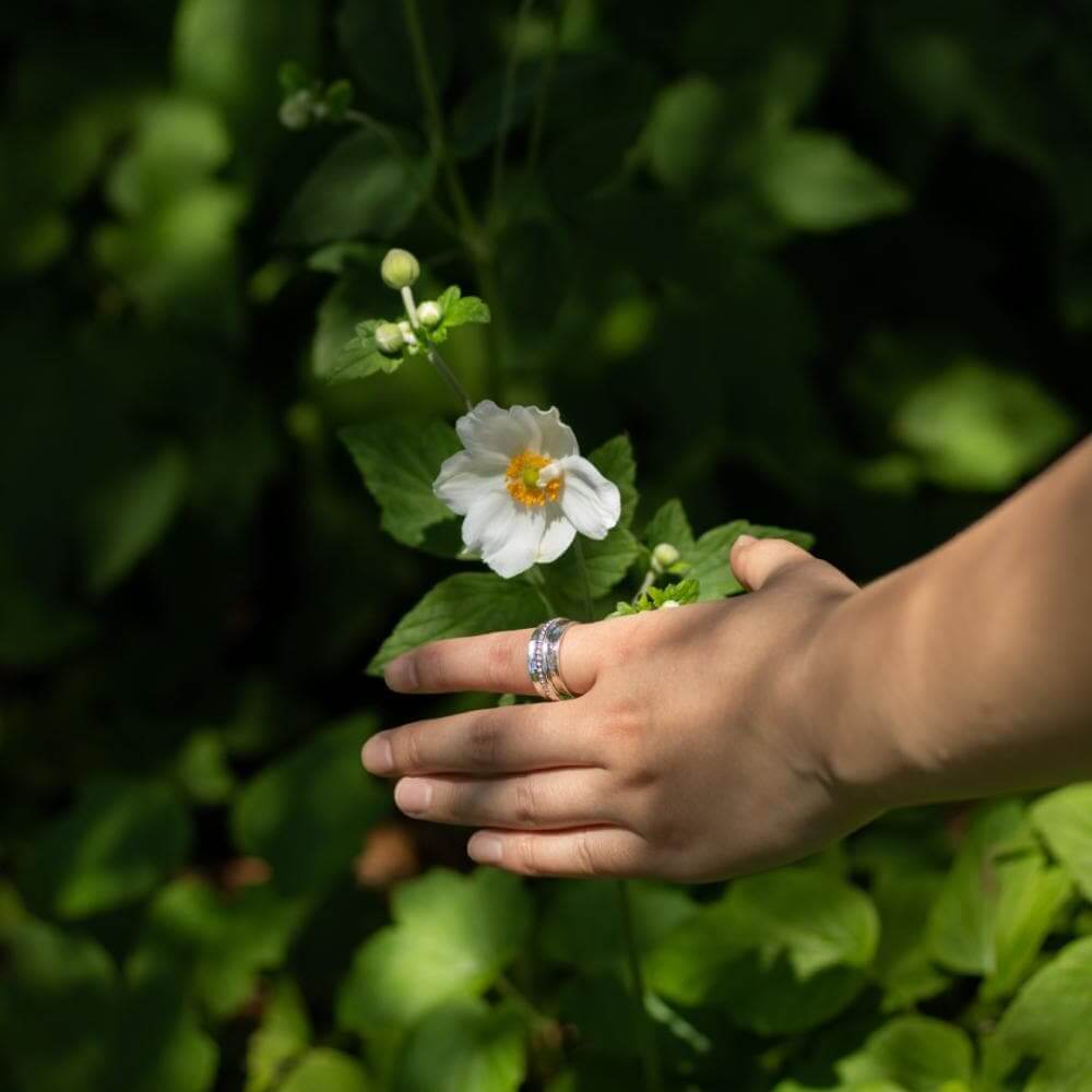 Breathe Meditation Spinner Ring