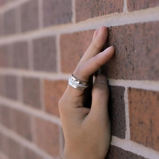 Breathe Meditation Spinner Ring