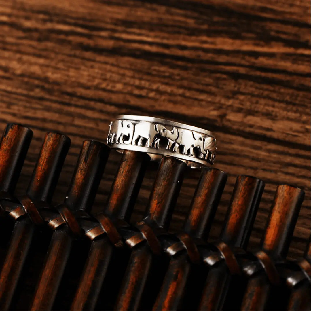 Lucky Elephants spinner ring