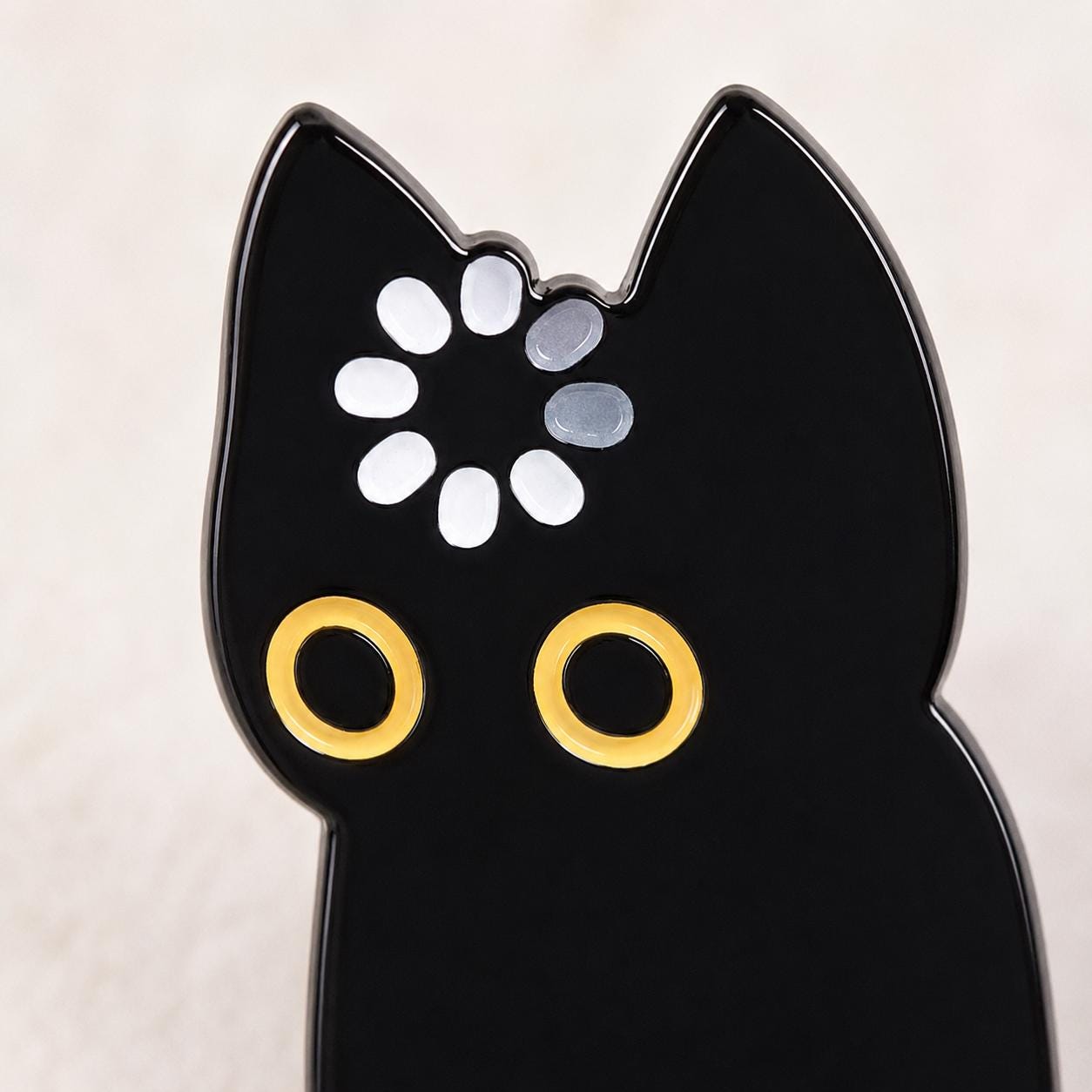 Black Cat Pin, Funny Loading Buffering Cat Brooch, Brain Still Loading, Cute Kawaii Acrylic Lapel Pin, Backpack Badge, Cat Lover Gift
