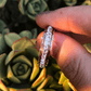 Crystal Rose Gold Spinner Ring, Sparkling Rose Gold Spinner Ring, Rose Gold Fidget Ring with Gemstone, Sparkling Rose Gold Spinner Ring,