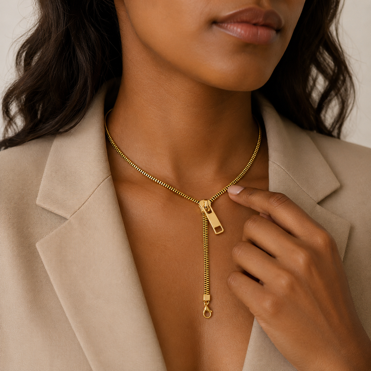 Best Zipper Necklace - Convertible Choker & Lariat Edgy Statement Jewelry