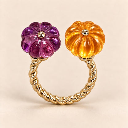 Pumpkin ring orange blue and purple color options