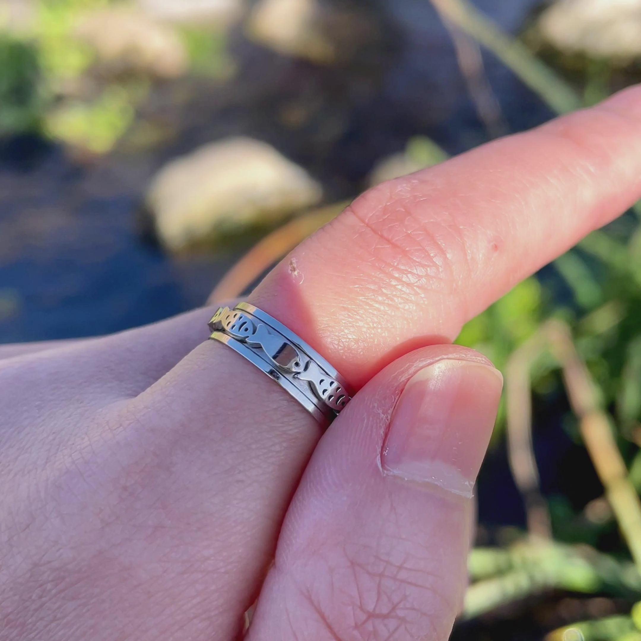 Load video: Shop Spiritual Rings To Help With Inner Peaceby EffortlesslyUs located in California.