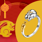 Year of the Rabbit Ring in Silver