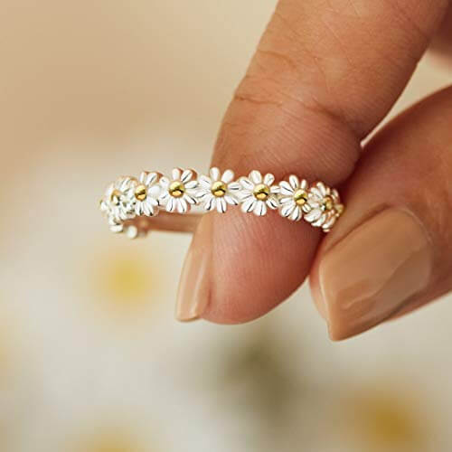 Daisy Ring in Silver