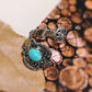 Vintage Spoon Ring with Synthetic Turquoise Stone